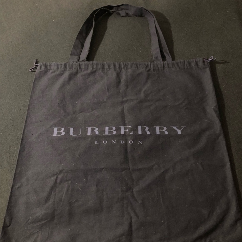 Burberry Black Canvas Tote/ Dust bag - Picture 3 of 6